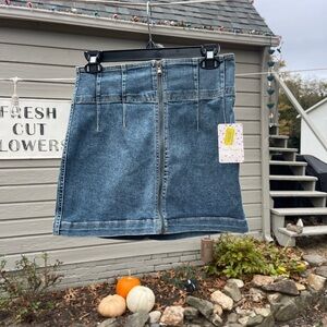 Free people denim skirt